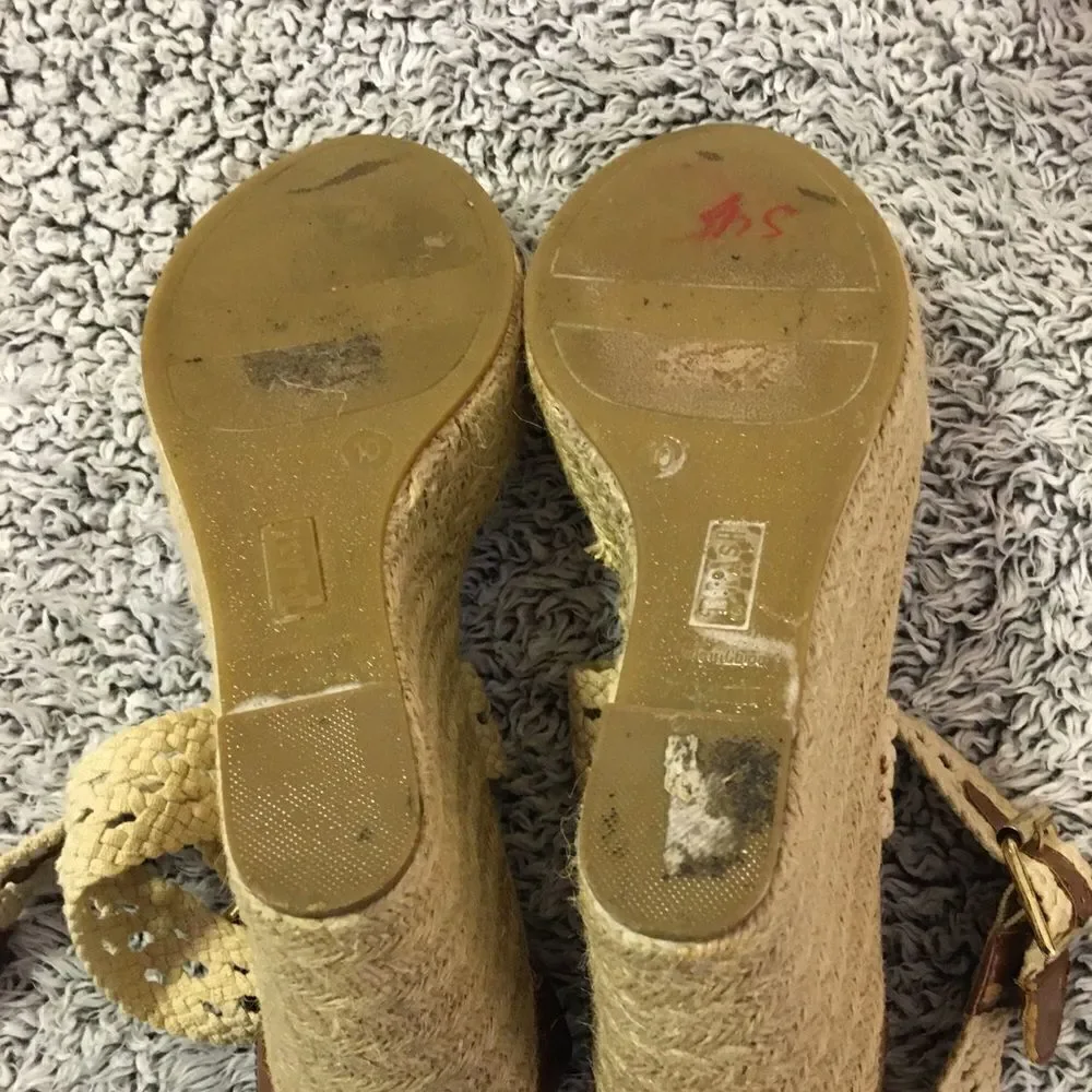 Tropical Boho Wedge Sz 10